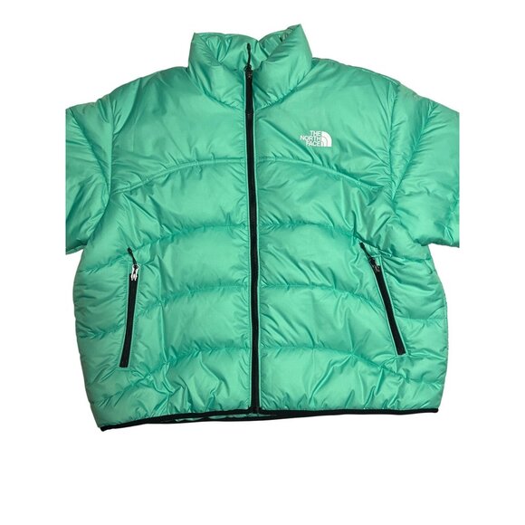 The North Face 1996 RETRO Nuptse Jacket Hooded Chlorophyll Sz 2XL Like New - Picture 2 of 11